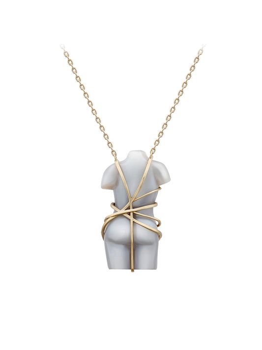 Large Venus Restored Quartz Necklace