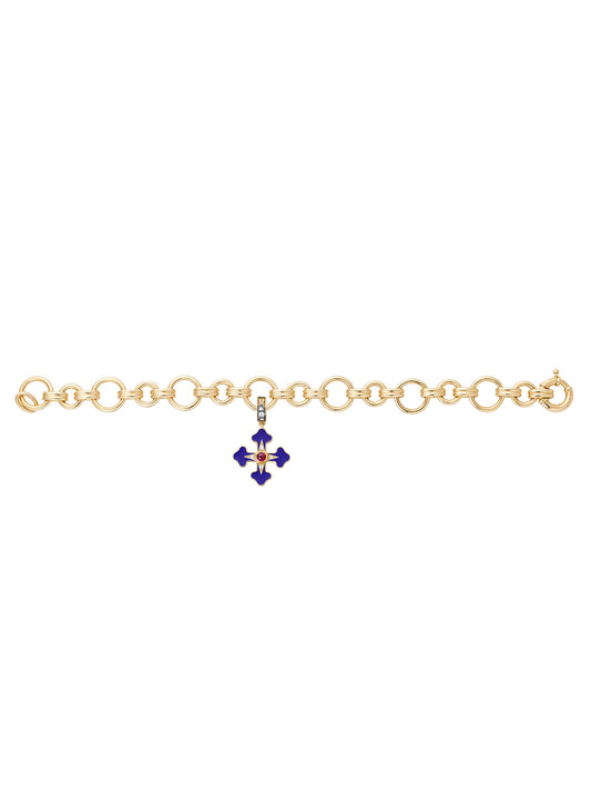Gold Handmade Link Bracelet