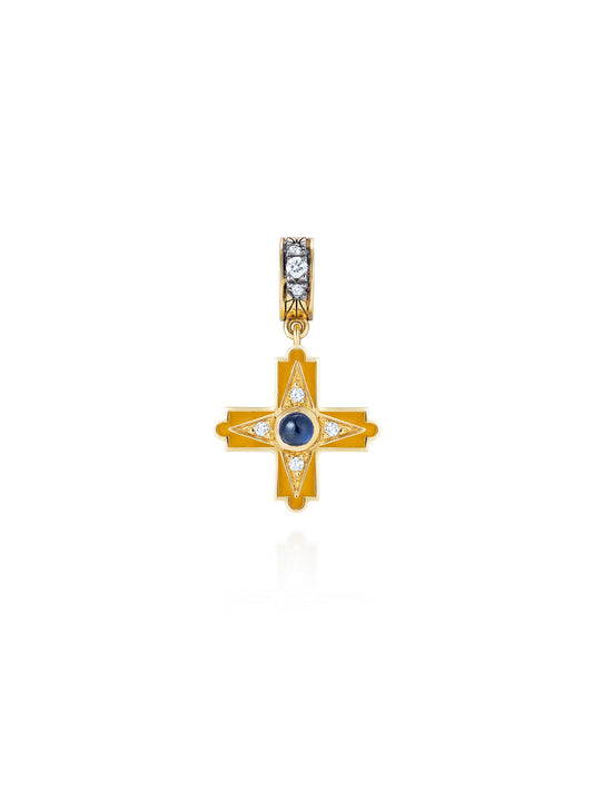 Doris Aegean Enamel Cross Charm