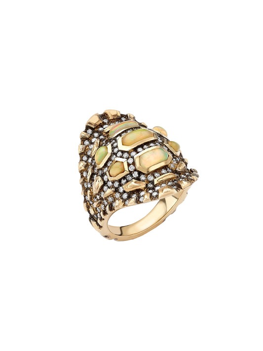 Opal Madagascar Reptilia Ring