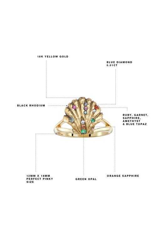 Rainbow Lady Venus Oseanyx Ring