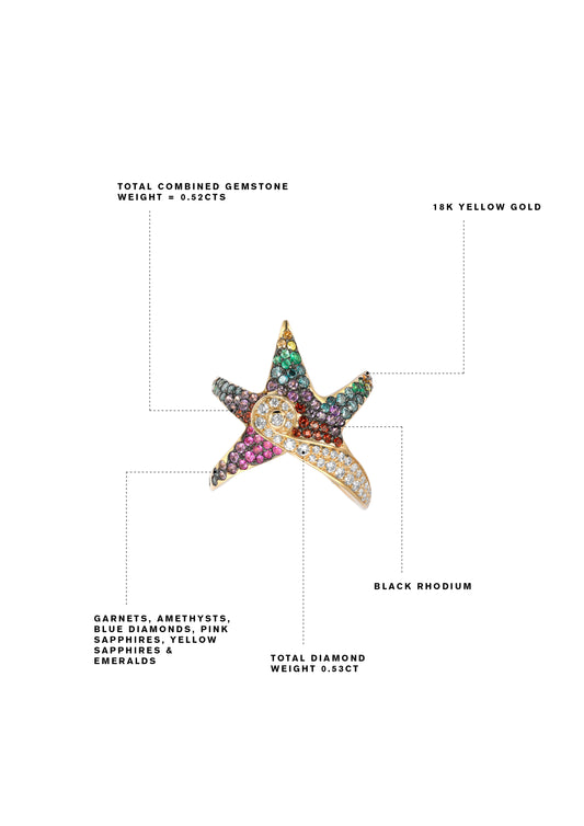 Starfish Oseanyx Ring