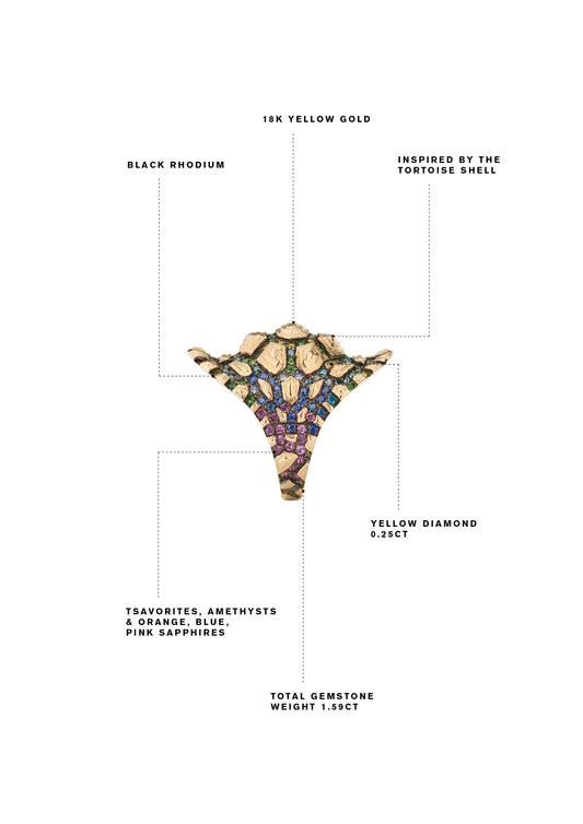 Rainbow Madagascar Reptilia Ring