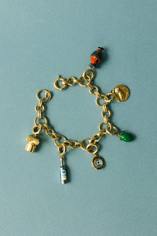 Gold Handmade Link Bracelet