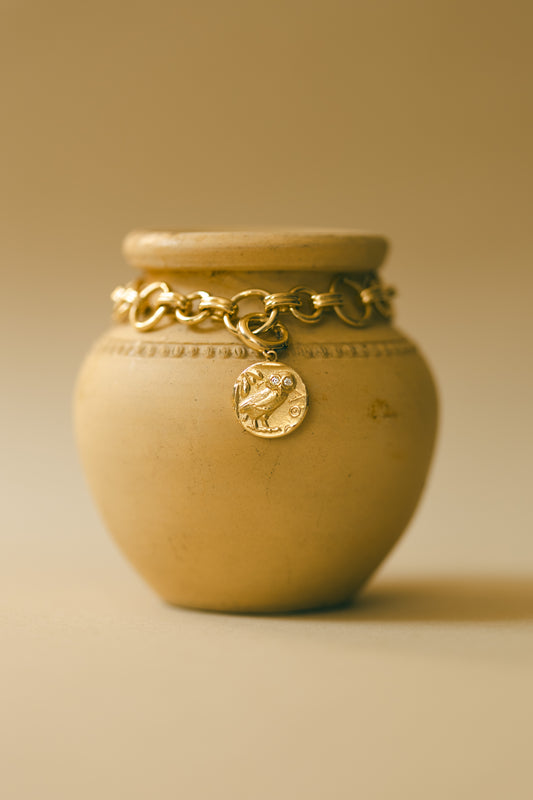 Hellenic Drachma Coin Charm