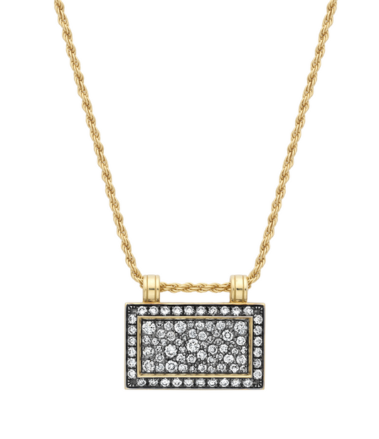 Venyx Noir Diamond Tablet Necklace