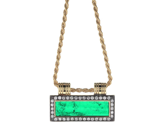 Tablet Emerald Muzo Necklace