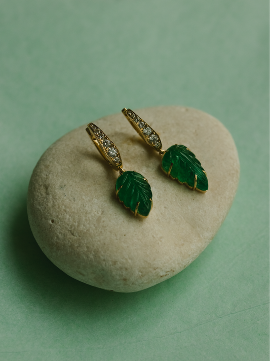 Shiso Emerald Chikara Earrings