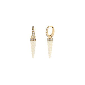 Venyx White Quartz Reem Drop Earrings