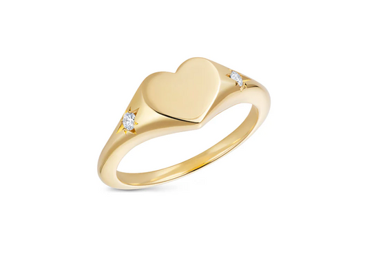 Ati Heart Signet Ring
