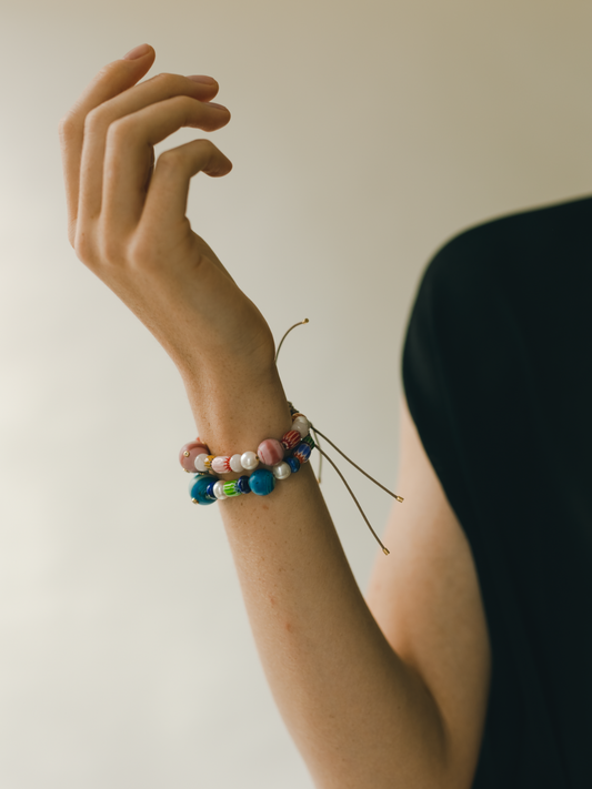 Terra Mater Pink Bead Bracelet