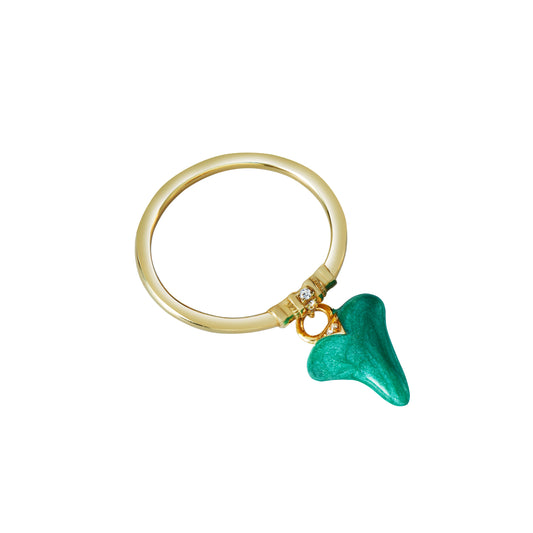 Sharkie Enamel Charm Ring