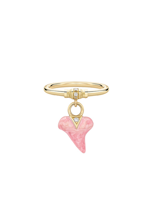 Sharkie Enamel Charm Ring