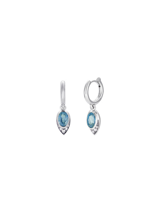 Aquamarine Reem Peacock Mini Hoops