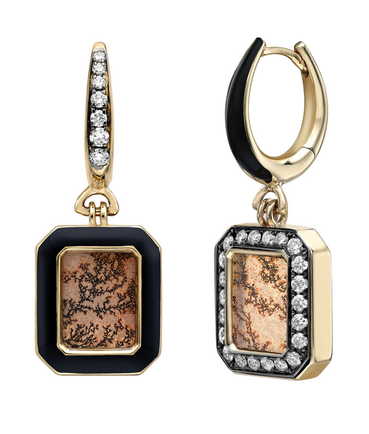 Venyx Noir Forest Hoop Earrings