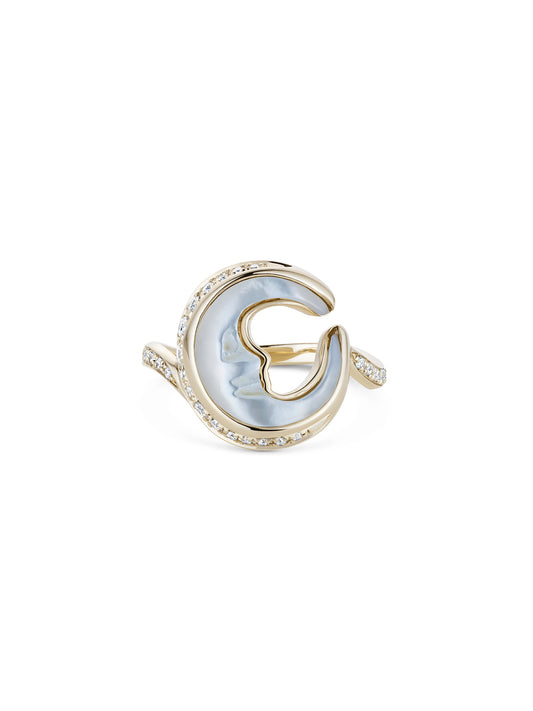 Astraea Lunoor Mother of Pearl Pinky Ring
