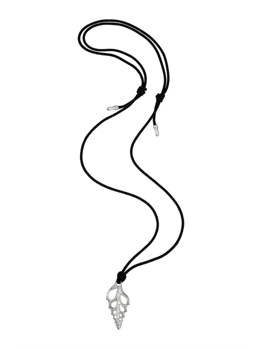 Silver Midi Aforia Cord Necklace