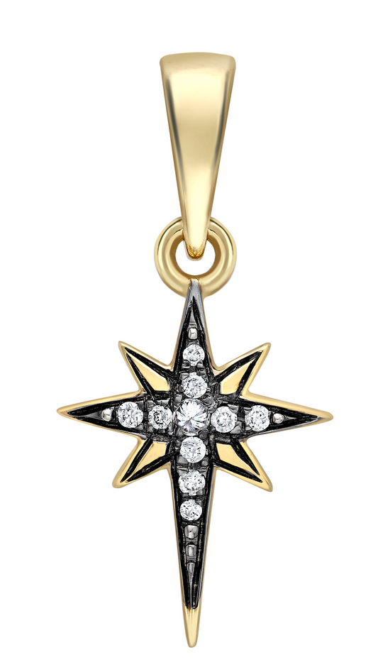 Astraea Star Necklace Charm with Bail
