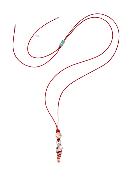 Crimson Pugiliana Cord Pendant