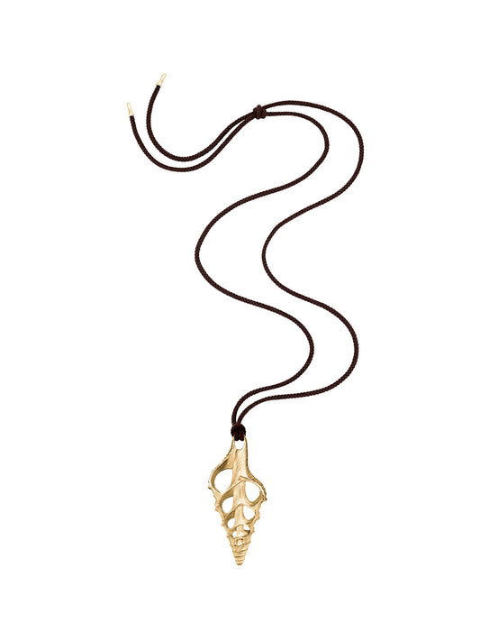 Gold Plated Silver Maxi Aforia Cord Necklace
