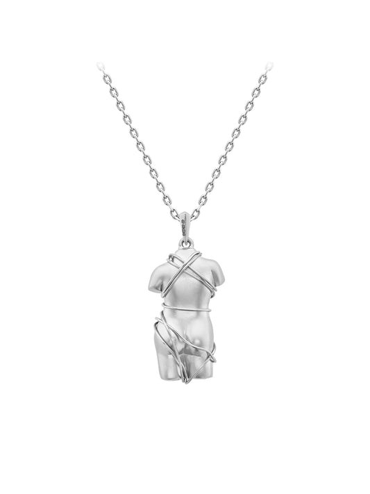 Small White Gold Venus Restored Necklace