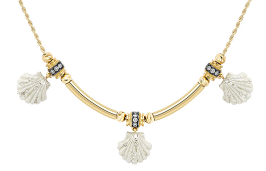 Trixie Venus Ivory Enamel Necklace