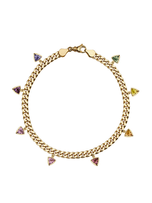 Rainbow Artemis Reem Anklet