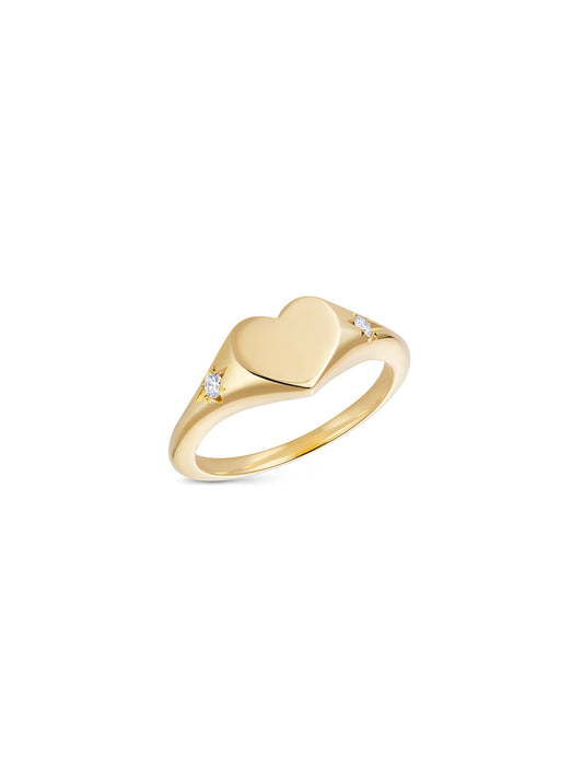 Ati Heart Signet Ring