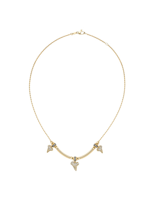 Trixie Sharkie Pave Diamond Necklace