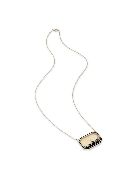 Venyx Noir Fern Tablet Necklace