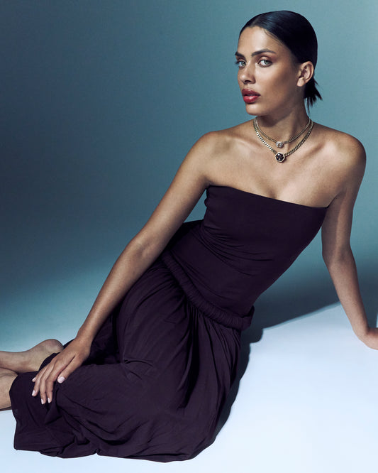 Baby Crystal Hex Payal Necklace