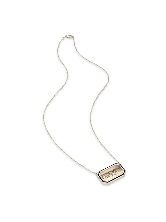 Venyx Noir Moss Tablet Necklace