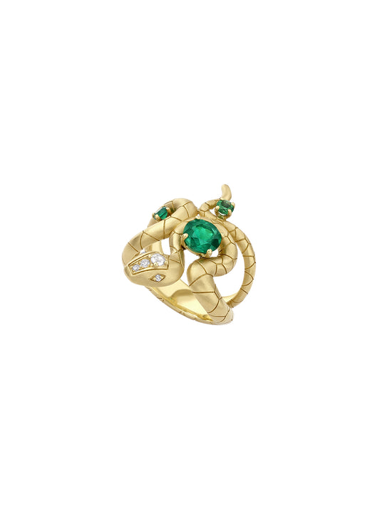 Cleopatra Muzo Serpentia Ring