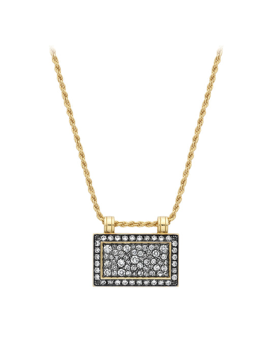 Venyx Noir Diamond Tablet Necklace