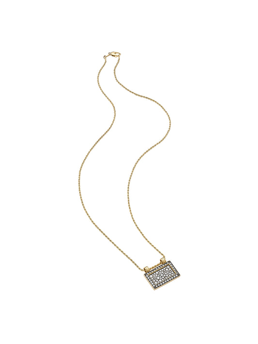 Venyx Noir Diamond Tablet Necklace