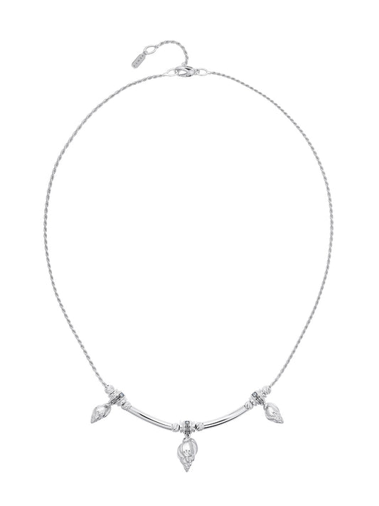 Trixie Tulip White Gold Necklace
