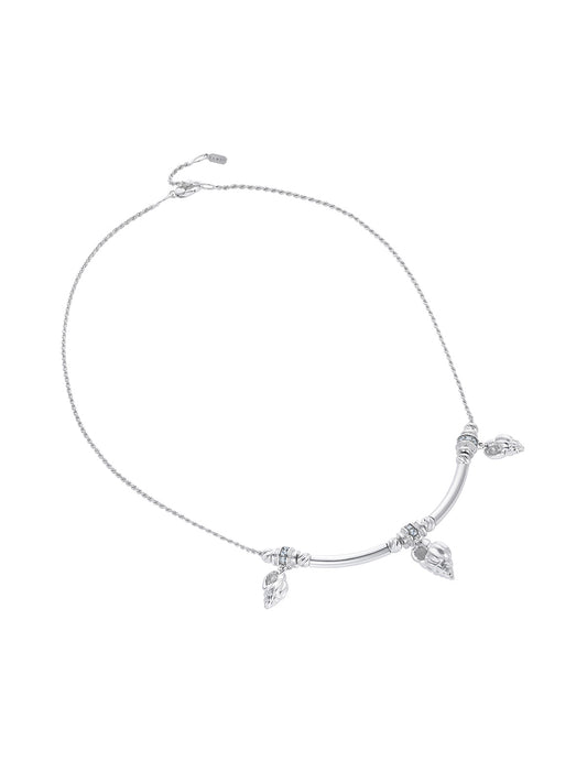 Trixie Tulip White Gold Necklace