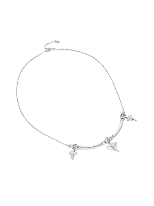 Trixie Sharkie White Gold Necklace