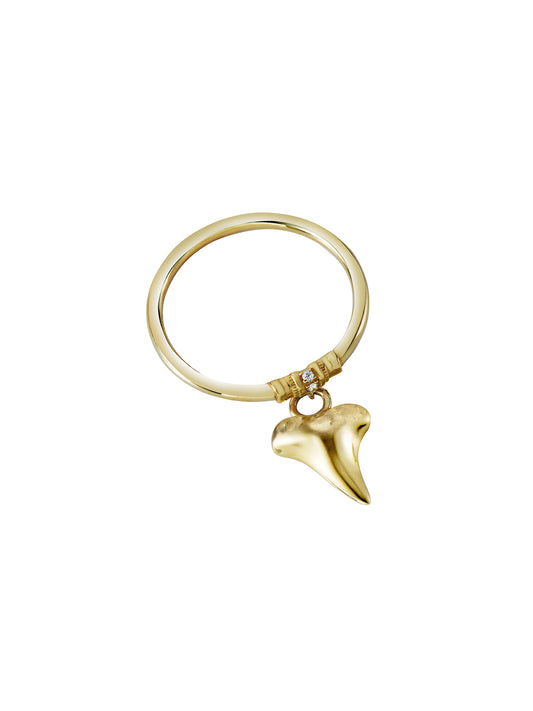 Sharkie Gold Charm Ring