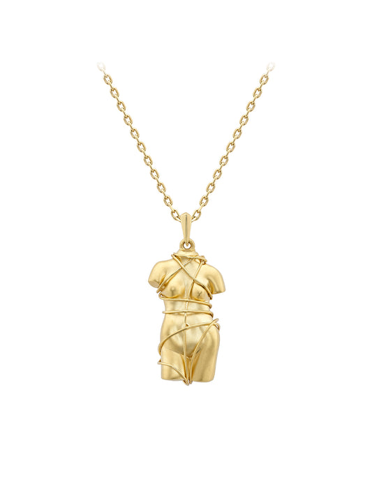 Small Gold Venus Restored Necklace