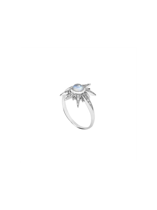 Solis Elementa Moonstone Pinky Ring