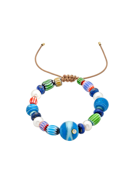 Terra Mater Blue Bead Bracelet