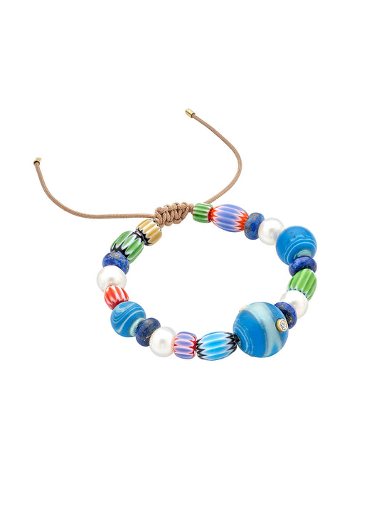 Terra Mater Blue Bead Bracelet