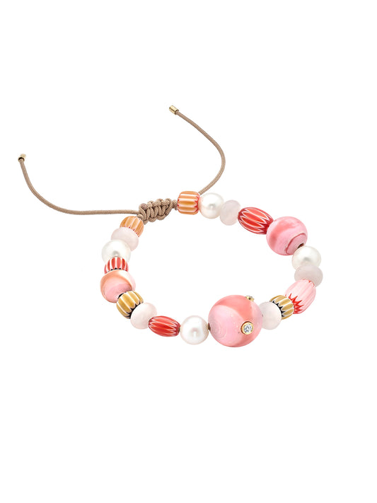 Terra Mater Pink Bead Bracelet