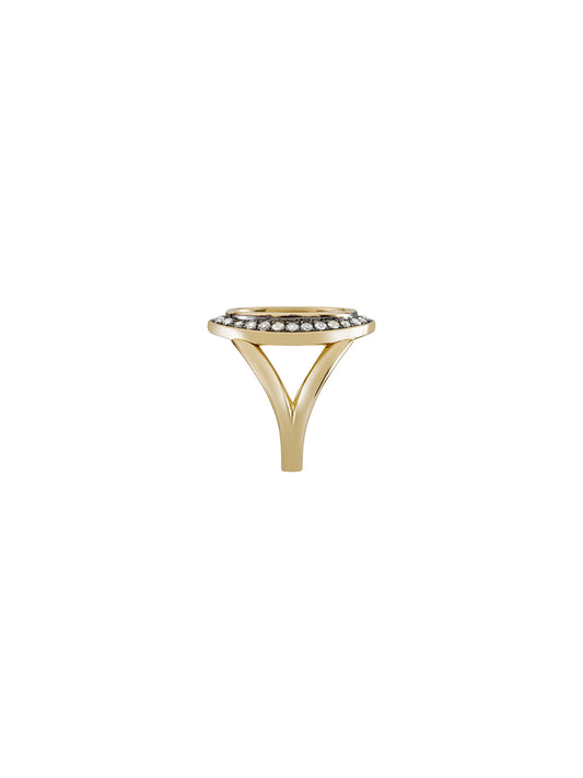 Diamond Oval Thalia Dryada Ring