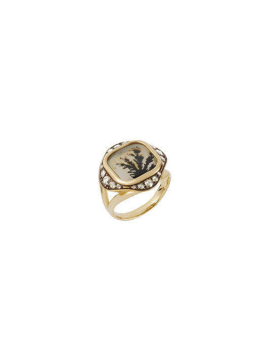 Diamond Square Thalia Dryada Ring