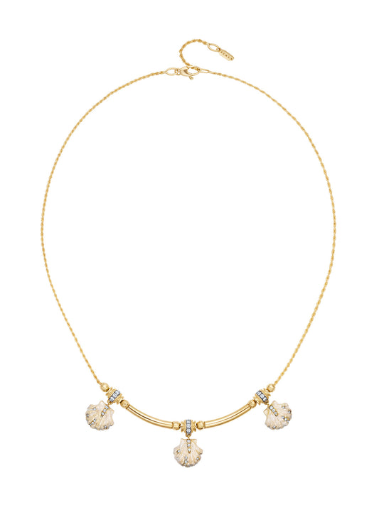 Trixie Venus Ivory Enamel Necklace