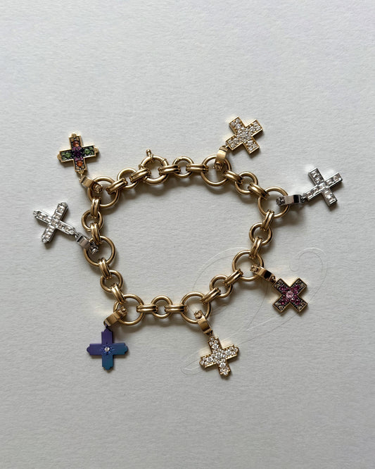 Gold Handmade Link Bracelet