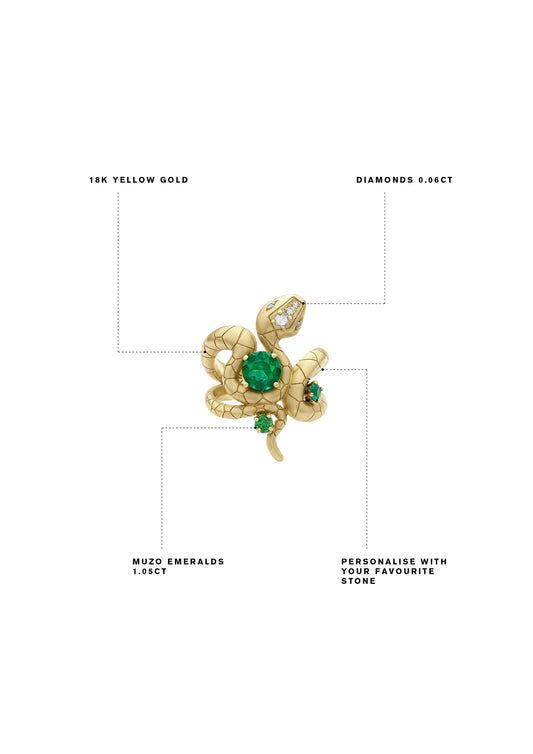 Cleopatra Muzo Serpentia Ring