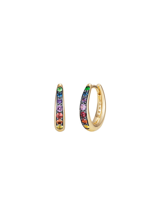 Victoria Rainbow Reem Mini Hoops